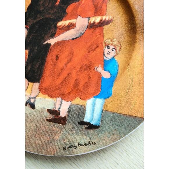 PLATES/SALAD-GUY BUFFET-TUSCAN STOREFRONT SERIES-Porcelain-Made in Germany-Set 2 - Picture 7 of 13